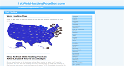 Desktop Screenshot of 1stwebhostingreseller.com