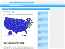 Tablet Screenshot of 1stwebhostingreseller.com